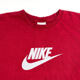 Vintage 90's Nike Logo Swoosh Maroon Basketball T-Shirt