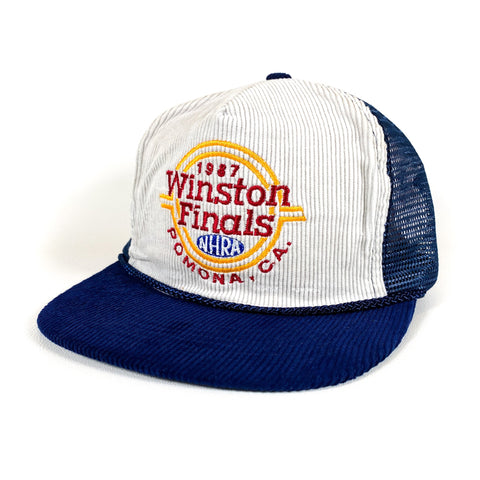 Vintage 1987 Winston Finals Nascar NHRA Trucker Hat