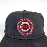 Vintage 90's Black and Decker Power Tools Construction Hat