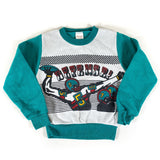 Vintage 80's Defense Football Kids Crewneck Sweatshirt