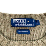 Vintage 90's Polo Ralph Lauren Men's Knit Blue Sweater