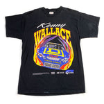 Vintage 90's Kenny Wallace Chevrolet Flames Nascar T-Shirt