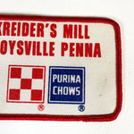 Vintage 80's Purina Chow Kreider's Mill Loysville Penna Printed Patch