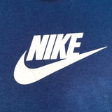 Vintage 90's Nike Swoosh Spellout Silver Tag Blue T-Shirt