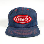Vintage 80's Peterbilt Big Rig Denim Trucker Hat