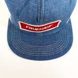 Vintage 80's FrueHauf Denim Made in USA K Products Trucker Hat