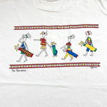 Vintage 90's Foursome Golf Funny Cartoon T-Shirt