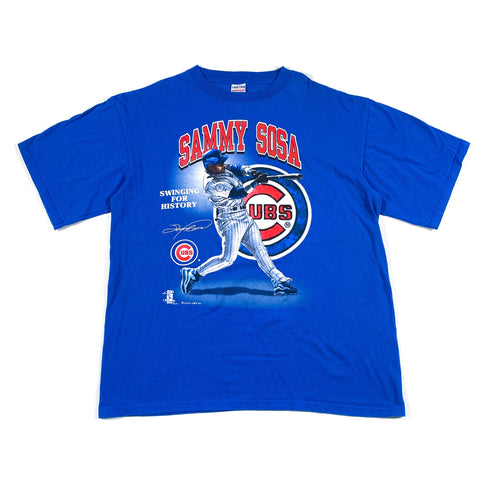 Vintage 1998 Sammy Sosa Chicago Cubs Baseball T-Shirt