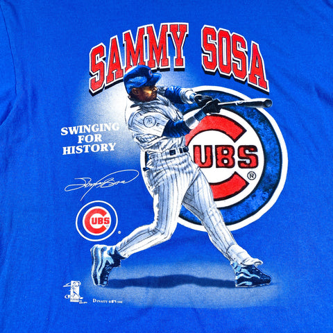 Vintage 1998 Sammy Sosa Chicago Cubs Baseball T-Shirt – CobbleStore Vintage