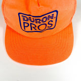 Vintage 80's Duron Pros Painter Safety Orange USA Made Hat 2