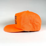 Vintage 80's Duron Pros Painter Safety Orange USA Made Hat 2