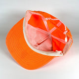 Vintage 80's Duron Pros Painter Safety Orange USA Made Hat 2