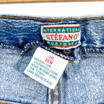 Vintage 80's Stefano Women's Jeans Apple Acid Wash Denim - CobbleStore Vintage