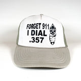 Vintage 80's Dont Dial 911 Gun Trucker Hat