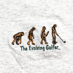 Vintage 90's Evolving Golfer Evolution Golf Funny T-Shirt