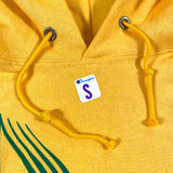 Vintage 80's Champion Dover Nurseries Yellow Hoodie Sweatshirt - CobbleStore Vintage