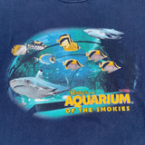 Vintage 90's Ripleys Aquarium Museum Smokies Shark Animal T-Shirt