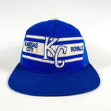 Vintage 80's Kansas City Royals KC AJD Lucky Stripe Hat