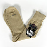 Vintage 90's Mickey Mouse Disney Beige Socks