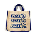 Vintage 80's Playboy Bunny Logo Tote Bag Purse