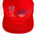 Vintage 80's Pushin a Ford Yo Stupid Chevrolet Red Trucker Hat