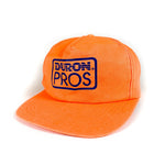 Vintage 80's Duron Pros Painter Safety Orange USA Made Hat 2