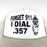 Vintage 80's Dont Dial 911 Gun Trucker Hat