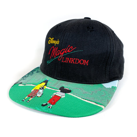Vintage 90's Disney Magic Linkdom Golf Hat