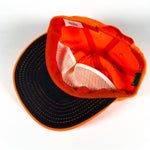 Vintage 90's Cabelas Fishing Safety Orange Fish Hat