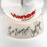 Vintage 90's Hanes Activewear Nascar White Promo Hat