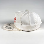 Vintage 90's Hanes Activewear Nascar White Promo Hat