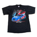 Vintage 90's Dale Jarrett Nascar American Flag T-Shirt