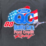 Vintage 90's Dale Jarrett Nascar American Flag T-Shirt