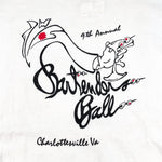 Vintage 90's Bartenders Ball Charlottesville VA UVA Martini T-Shirt