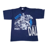 Vintage 1991 Dallas Cowboys Big Print Logo 7 T-Shirt