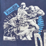 Vintage 1991 Dallas Cowboys Big Print Logo 7 T-Shirt