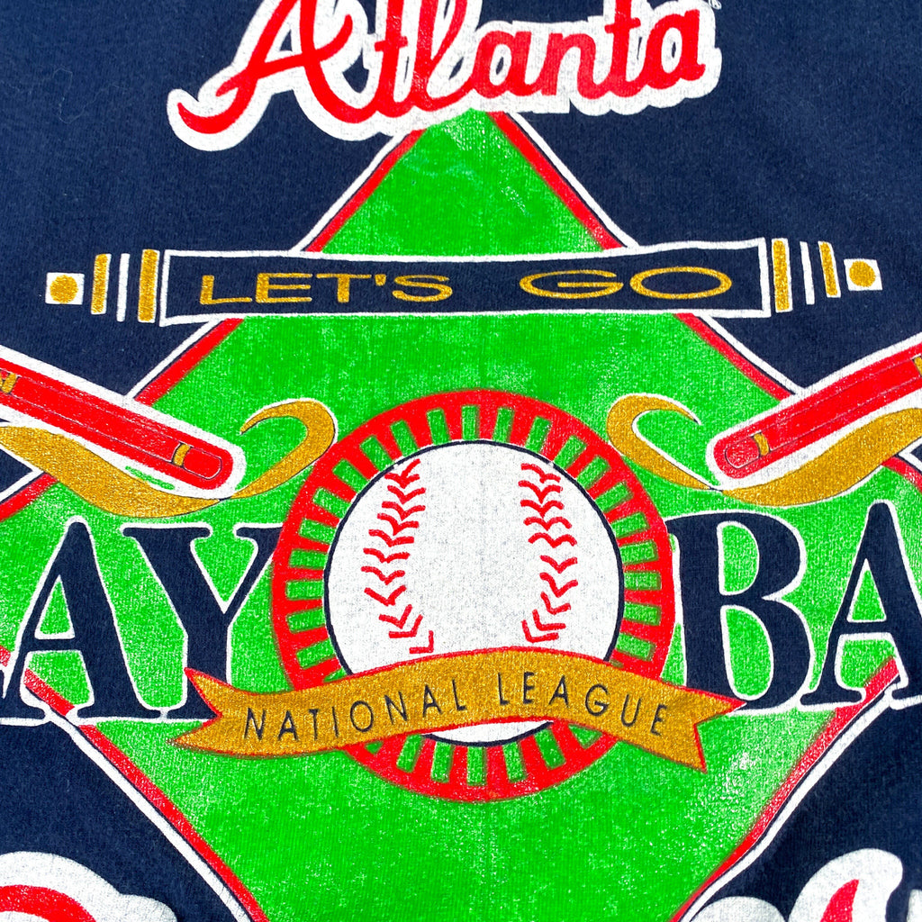 Cobblestore Vintage Atlanta Braves Shirt 90s Atlanta Braves Tshirt 1993 Atlanta Braves Baseball Tee Play Ball Shirt Lets Go Braves Vintage Braves Shirt