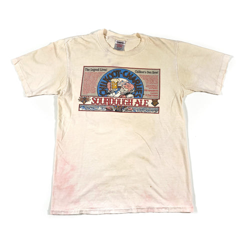 Vintage 90's Chilkoot Charlies Sourdough Ale Beer Anchorage AK T-Shirt