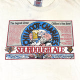 Vintage 90's Chilkoot Charlies Sourdough Ale Beer Anchorage AK T-Shirt