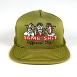 Vintage 90's Same Shit Different Day Funny Cartoon Trucker Hat