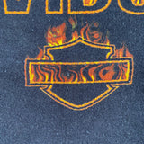 Vintage 1999 Harley Davidson Singapore Flames T-Shirt