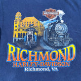 Vintage 90's Harley Davidson Richmond VA Motorcycle Biker T-Shirt