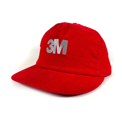 Vintage 90's 3M Red Corduroy Hat