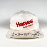 Vintage 90's Hanes Activewear Nascar White Promo Hat