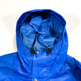 Vintage 80's North Face Goretex Blue Hooded Winter Windbreaker Jacket - CobbleStore Vintage
