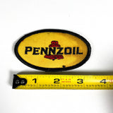 Vintage 70's Pennzoil Oil Racing Nascar Embroidered Patch Set