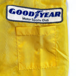 Vintage 70's Yellow Racing Patched Striped Windbreaker Jacket - CobbleStore Vintage