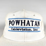 Vintage 90's Powhatan Cablevision Split Bar Cable TV Hat