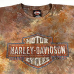 Vintage 90's Harley Davidson Tie Dye Dallas Texas Biker T-Shirt
