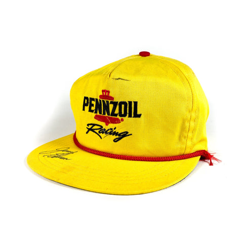 Vintage 90's Pennzoil Racing Nascar Rope Trucker Hat